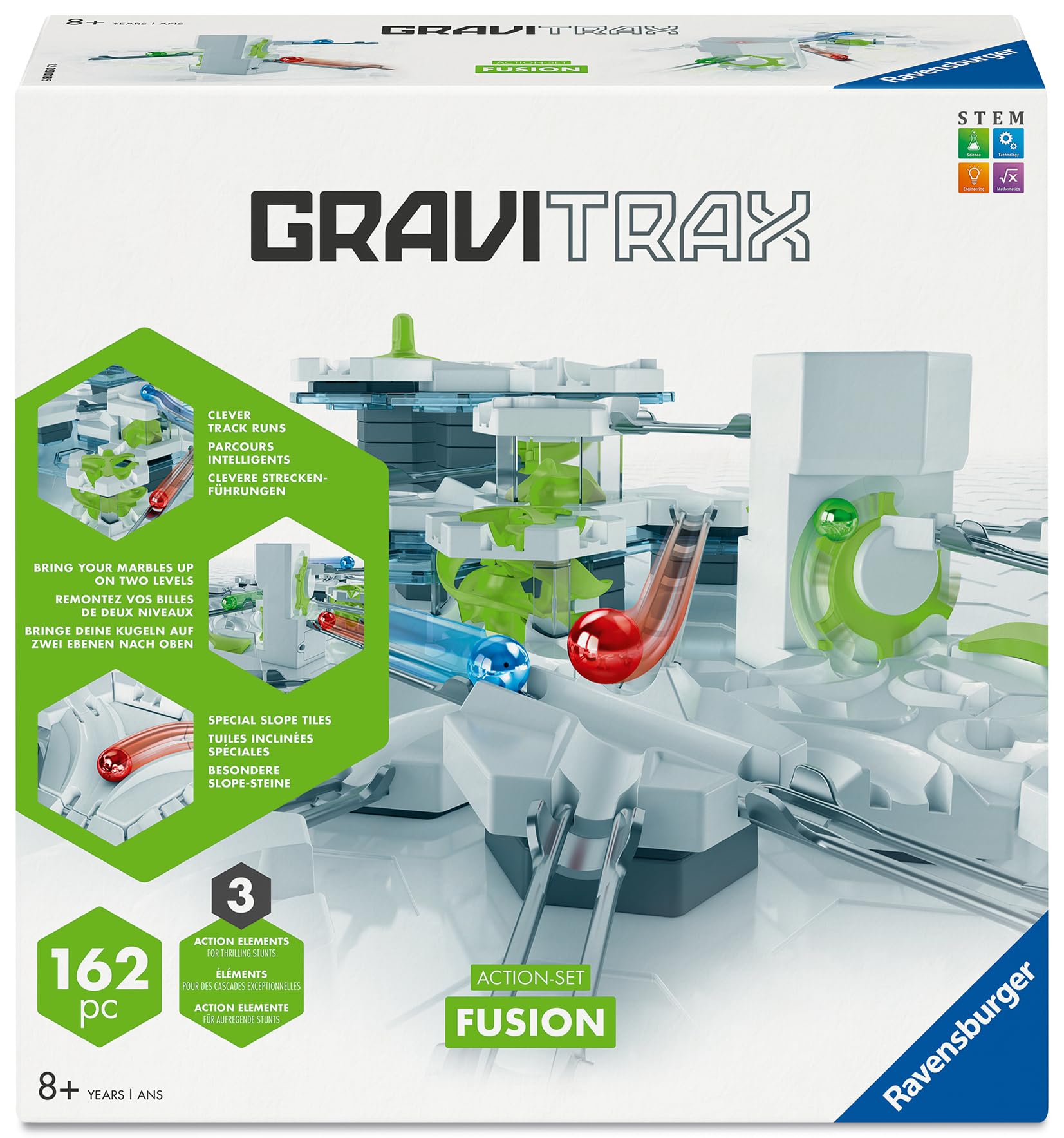 GraviTrax Fusion Action‑Set - Gravity & Magnetic Marble Run System - Advanced STEM Engine…