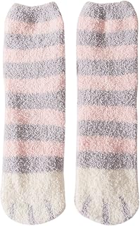Bkebge 1 Pairs Women Casual Sock Animal Print Cotton Pattern Lady Socks Comfortable Soft Warm Winter Socks Socks with Diamond Jewels