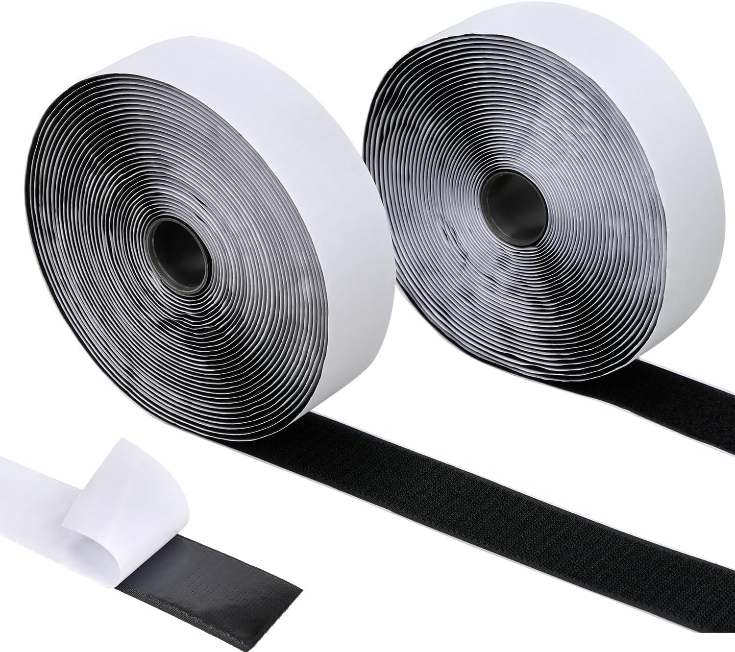 Self Adhesive Hook and Loop tape Heavy Duty Velcro Strips for Wall Hanging, Photo Frames, Mosquito Net Mounting, Office & Craft Use Strong Double-Sided Sticky Tape (5M x 25mm, Black)-image-26