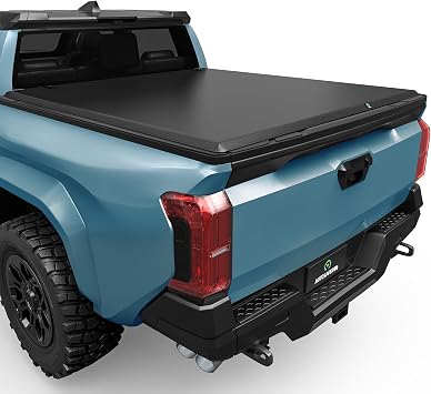 AUTOSAVER88 Soft Tri-fold Truck Bed Tonneau Cover Fits for Toyota Tacoma 2024 2025 2026 5ft Bed Excl. Trail Edition
