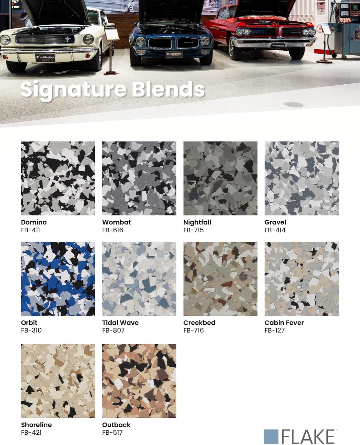 Colored Epoxies 40 LB Box Signature Blend Epoxy Flake (Tidal Wave Flake)
