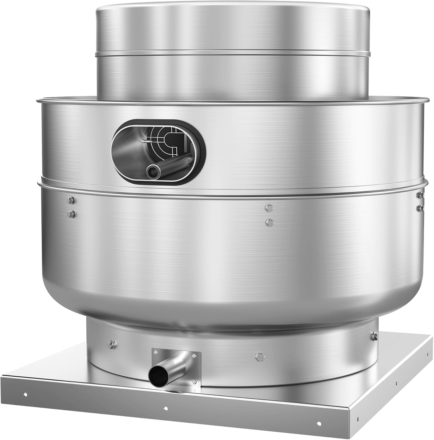 Restaurant Hood Grease Rated Exhaust Fan- Food Truck High Speed Direct Drive Centrifugal Upblast Exhaust Fan 0.25HP 110 Volt Single Phase Motor 1500-1700 CFM