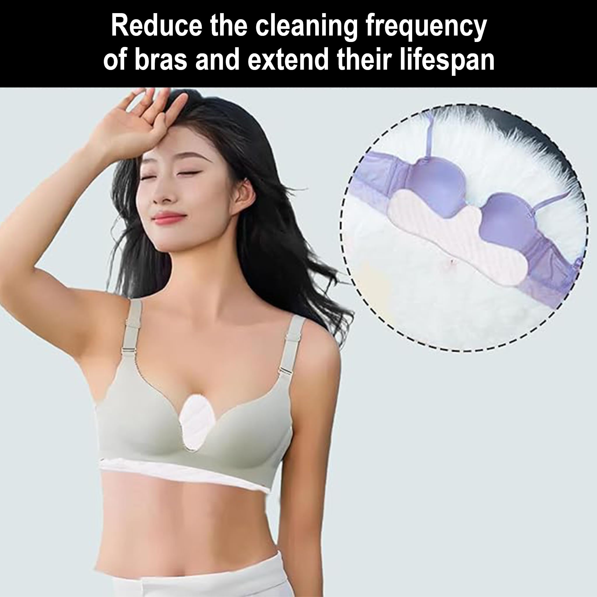 Inserti 10 Pezzi per Il Reggiseno per sudare, Cuscinetti protettivi Contro Il Seno in Cotone riutilizzabili, Traspiranti per Sport e Allattamento, Extra Morbidi