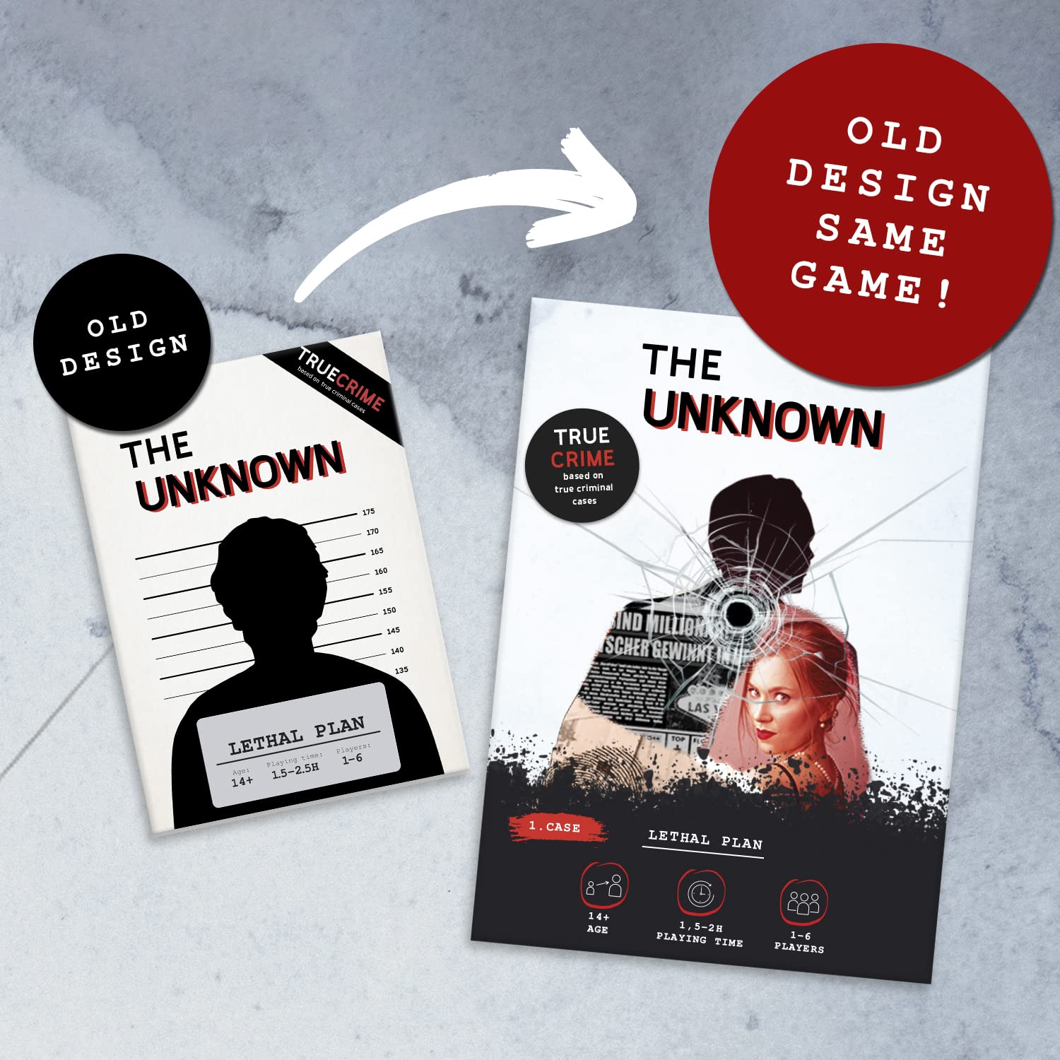 The Unknown Murder Mystery Game – Krimi-Brettspiel Für Erwachsene, Basierend Auf Wahren Fällen (Englisch)