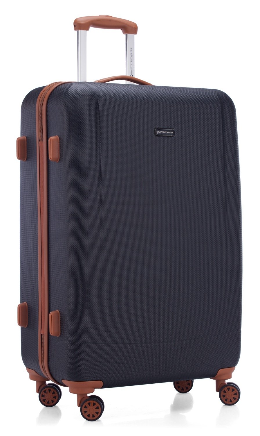 HAUPTSTADTKOFFER - Wannsee - Valigia da viaggio rigida e legera, grande 77 cm, Trolley ABS, TSA, 94 litri, Blu scuro
