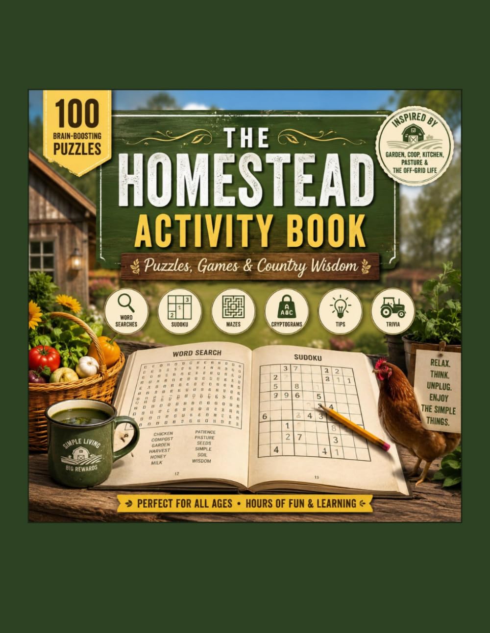 The Homestead Activity Book: Puzzles, Games & Country Wisdom