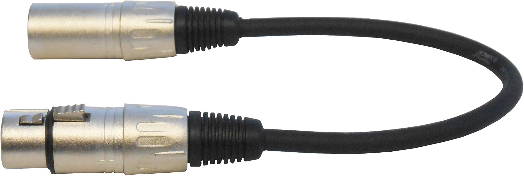 Audio2000'S ADC203M-P XLR Male to XLR Female Balanced Audio Patch Cable- 1", Tip to Tip