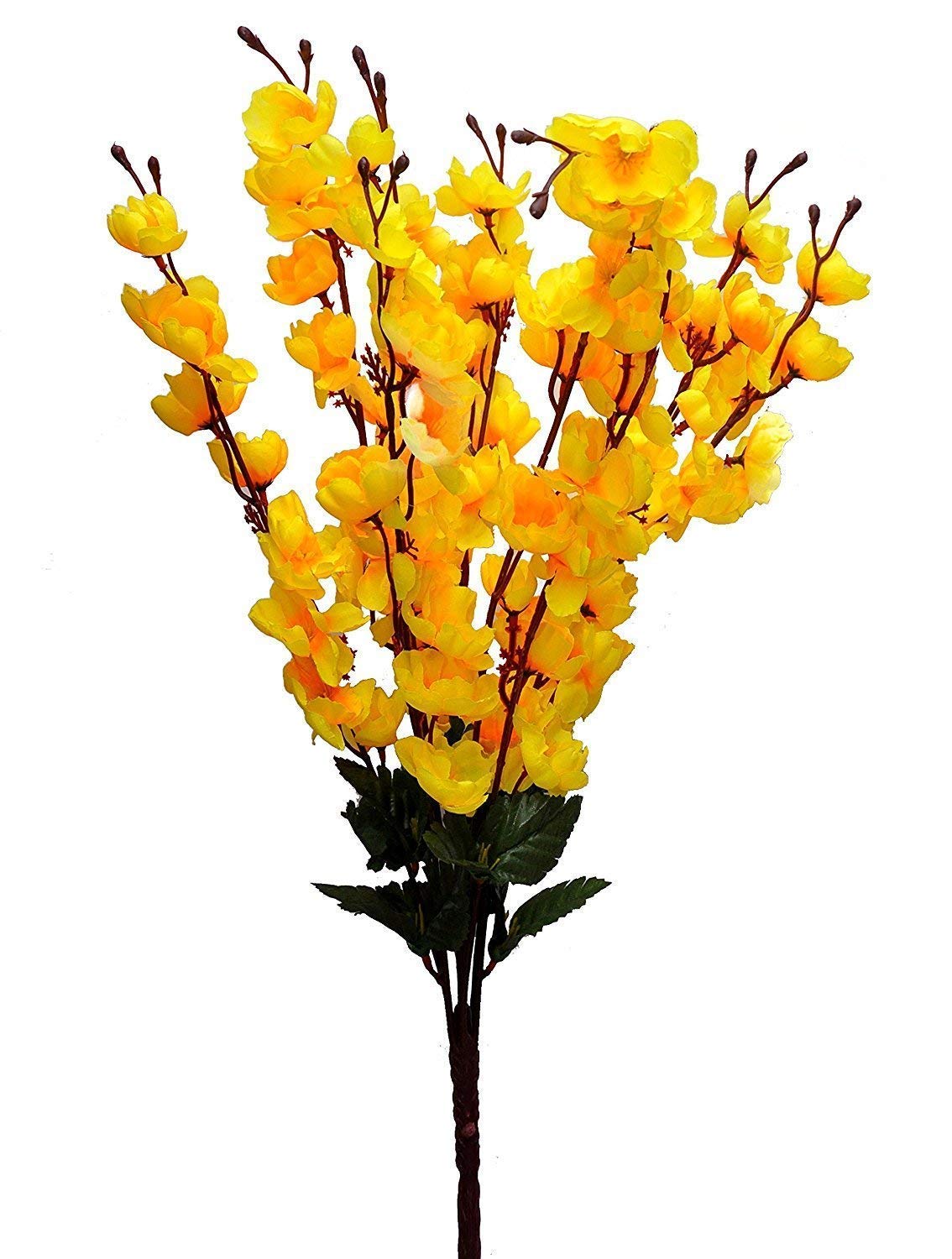 Artificial Orchid Flowers 7 Stick Bunch Without Pot