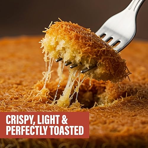 Miniatura 6 de Kataifi ligeramente tostado para relleno de chocolate de Dubai, paquete de 17.7 onzas (17.64 oz) de pastel Kataifi, ideal para kunafa casera, dulces