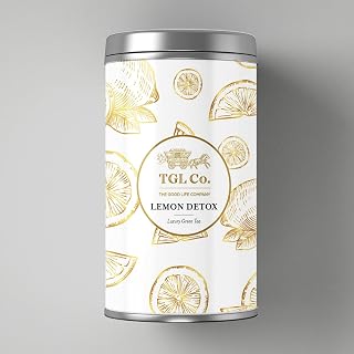 TGL Co.Lemon Detox Green Tea Infusion (50G Tin Can)|Rich in Anti Oxidant | Refreshing | No Artificial flavor | Improve Digestion