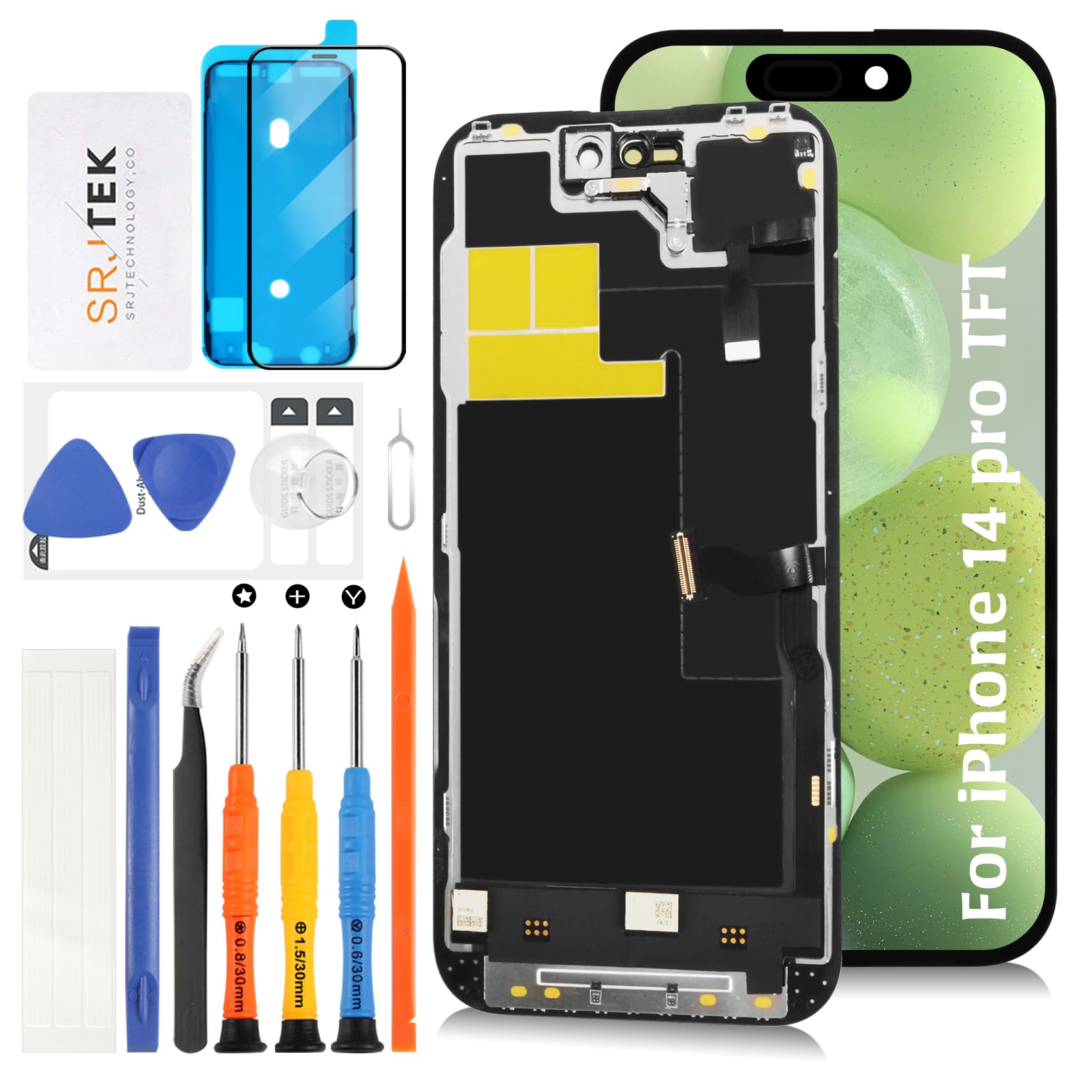 Amazon.co.jp: SRJTEK TFT for iPhone 14 Pro 液晶画面交換