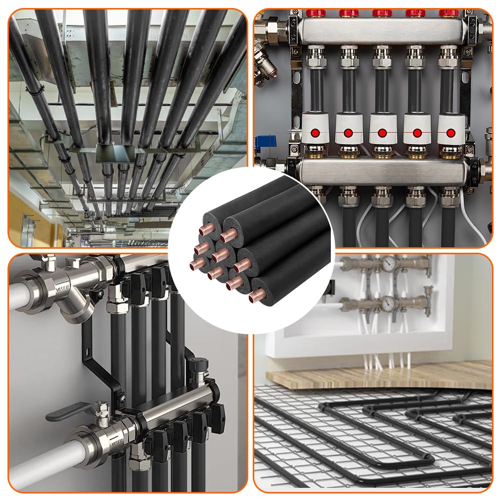 LUPATDY Tube D'isolation En Mousse Pour Chauffage Sanitaire