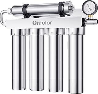 U1 Water Filter Under Sink, 5-Stage Stainless Steel Under Sink Filtration System, Under Sink Water Filter System, 2 Years Capacity (Included 5 Filters)