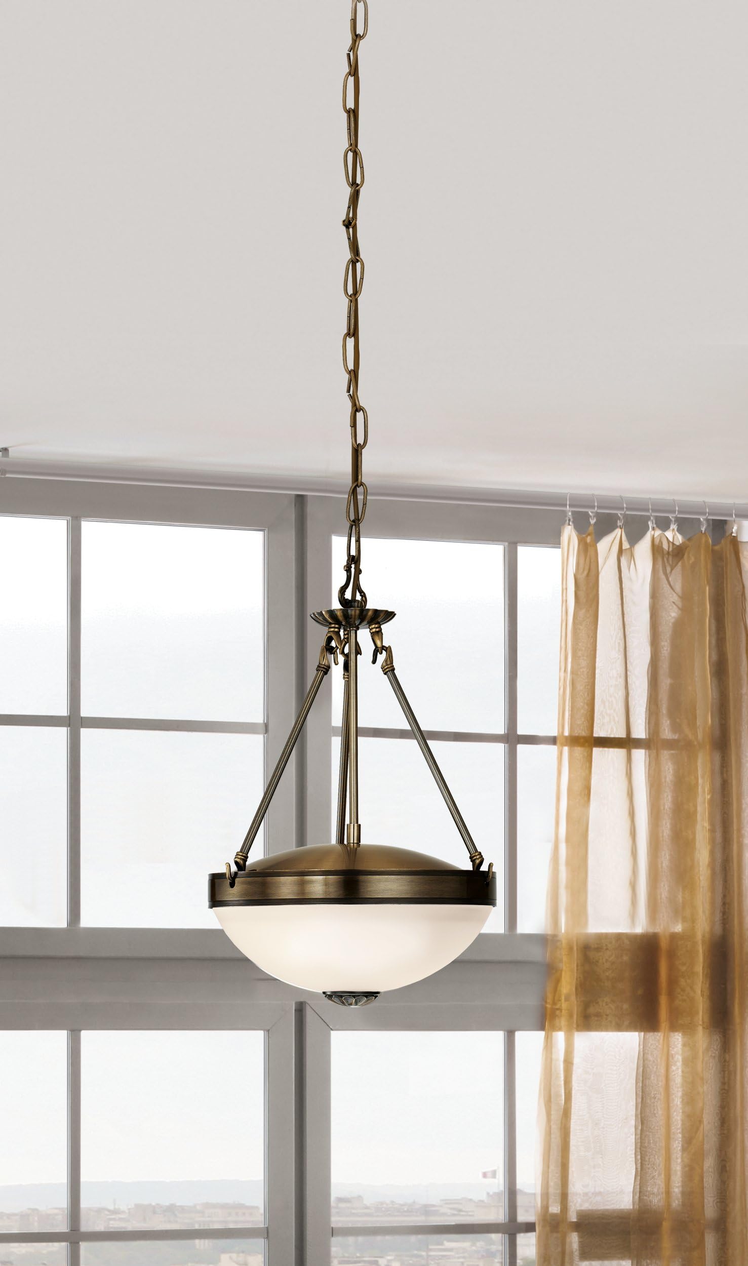 Eglo lampada a sospensione Savoy, 2 fiamme, vintage rustica, metallo