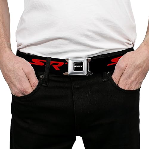 Miniatura 3 de Buckle-Down Cinturón de seguridad para hombre Viper SRT Hellcat Kids, Dodger Logo cAzul NegroRojo, 1.0" Ancho - 20-36 pulgadas