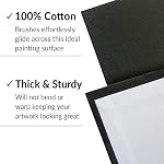 Black Canvas Panels for Painting, 20 Pack, 5x7 Inch Gesso-Primed Boards for Oil, Acrylic & Watercolor, Blank Art Canvas for Artists