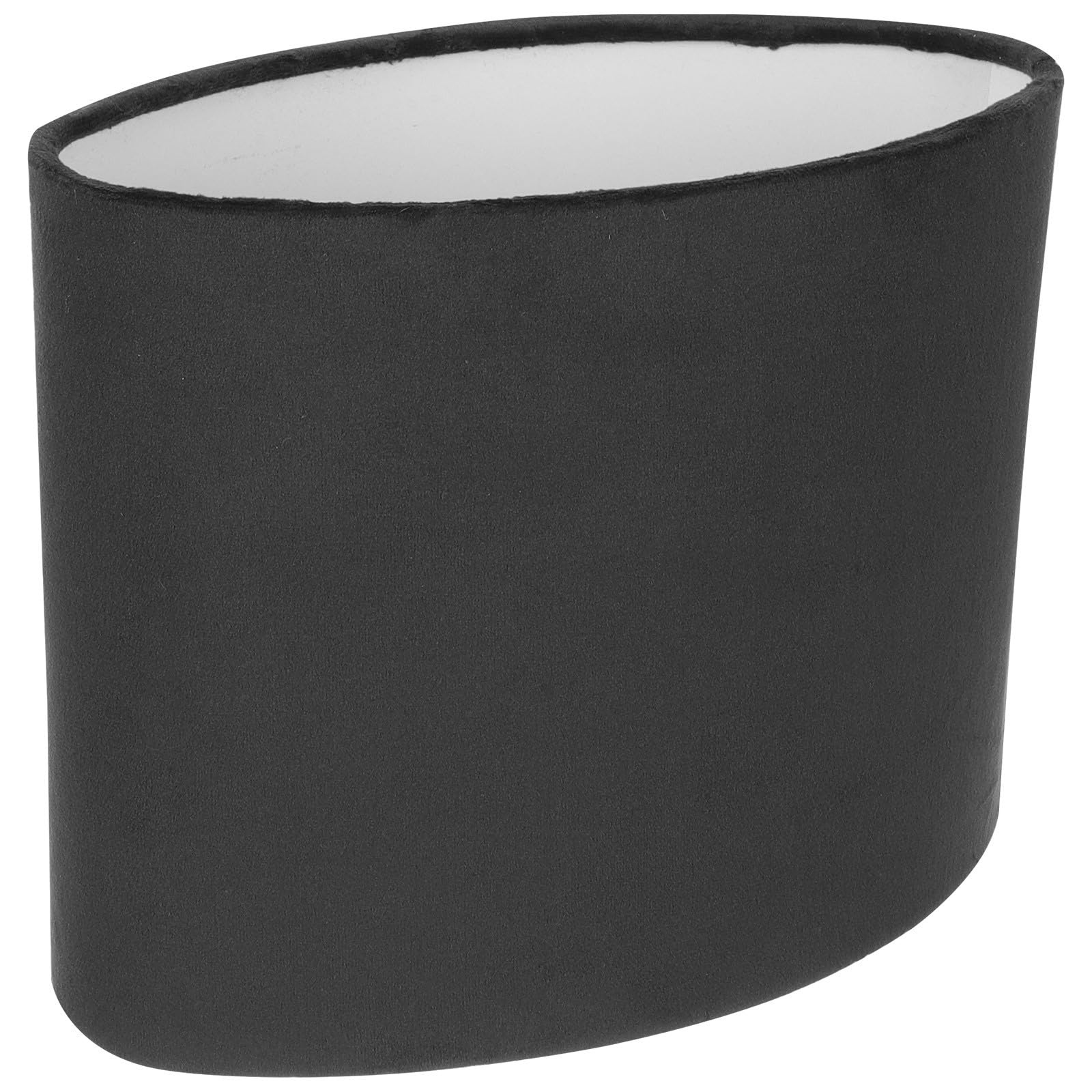 PACKOVE Oval Lampshades Table Lamps Classic Fabric Metal Lamp Shade Easy to Install Eye Protection Black for Study and Hotel