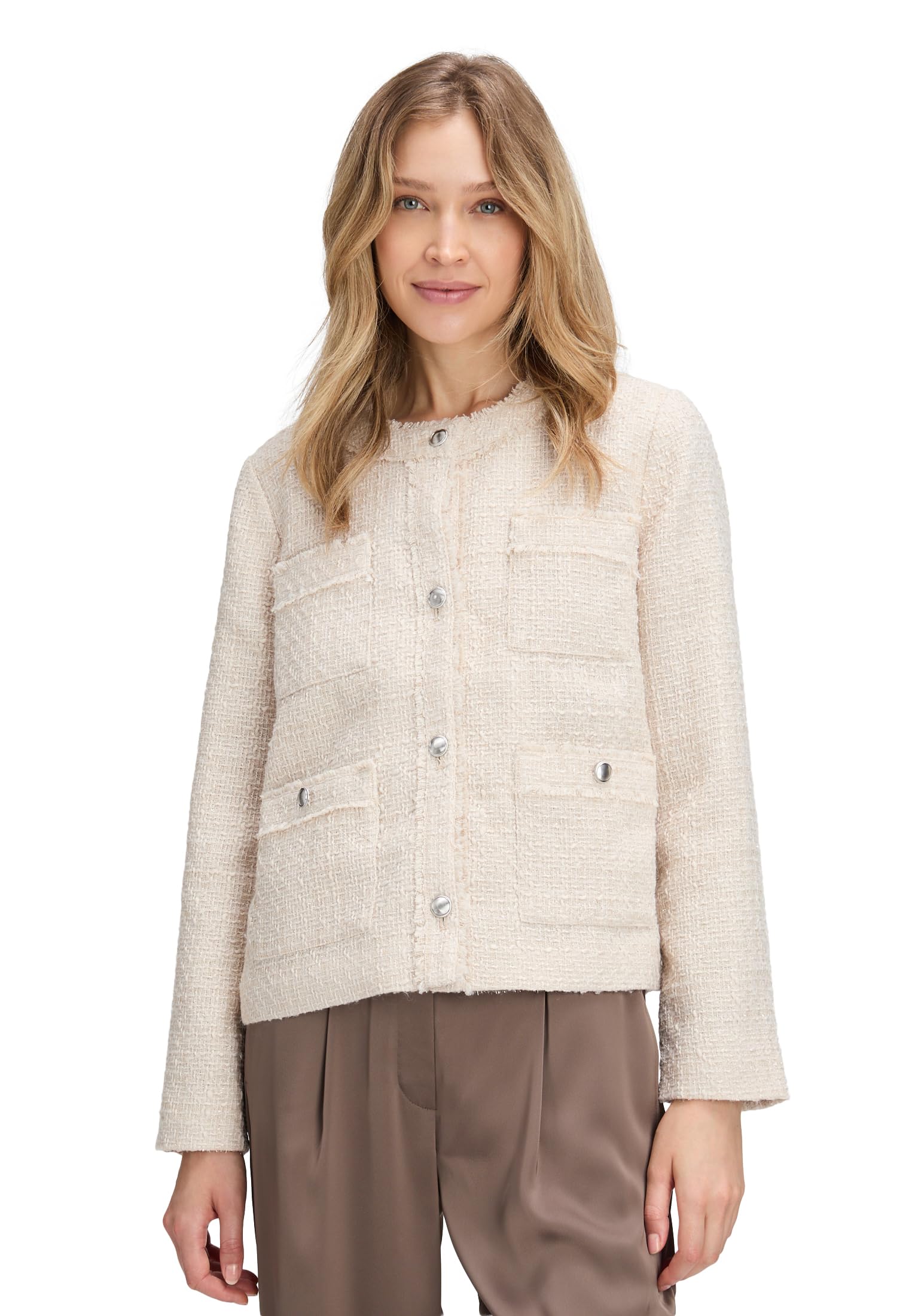 Betty Barclay Damen Blazer-Jacke mit Fransen