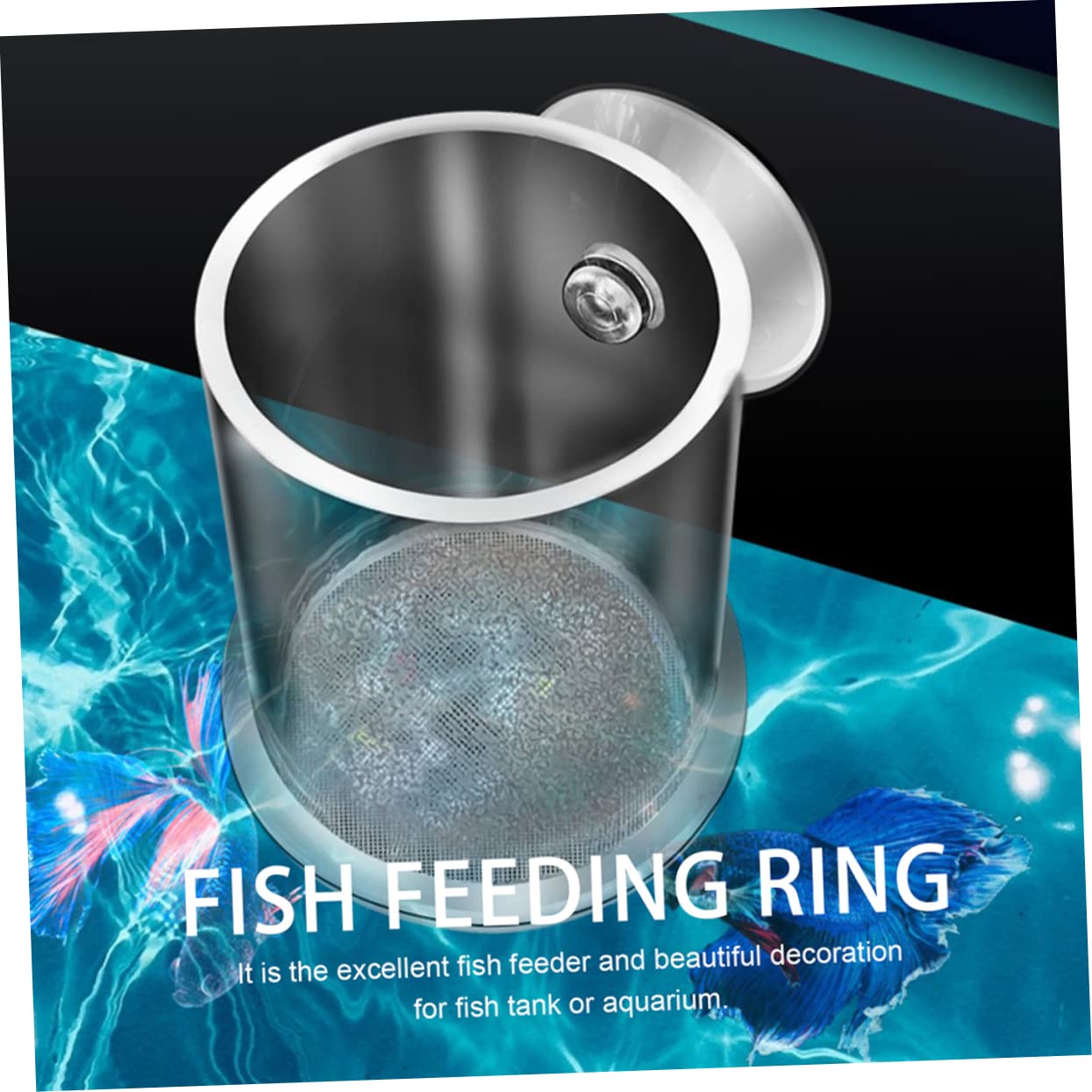 BESPORTBLE 5stücke Futterring Für Aquarien Futterring Für Fisch Und Garnelenfütterung Geeignet Für Süß Und Salzwasser Langlebig Aus Sicherem Acryl Vermeidet Futterverschwendung Und