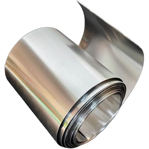 26 Gauge General Use or Roofing Flashing Rolls 9.8 Foot Metal Roofing Aluminum Flashing 1060 Aluminium Strip Thickness 0.4mm (4"x118", 1)