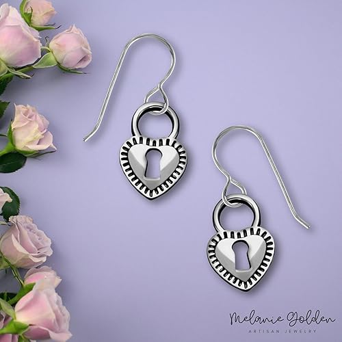 Miniatura 4 de Heart Dangle Earrings  Love Drop Earrings for Women and Girls  Gift for Her  Valentines Jewelry  Multiple Styles Available (Key Hole Locket Heart