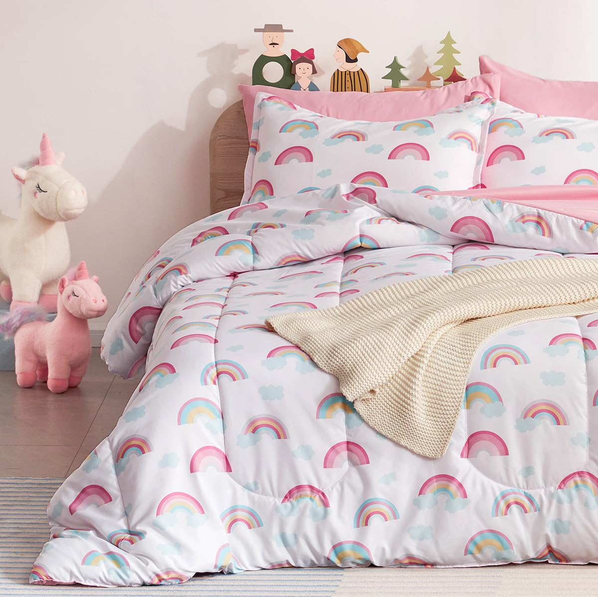 SLEEP ZONE Pink Rainbow Set