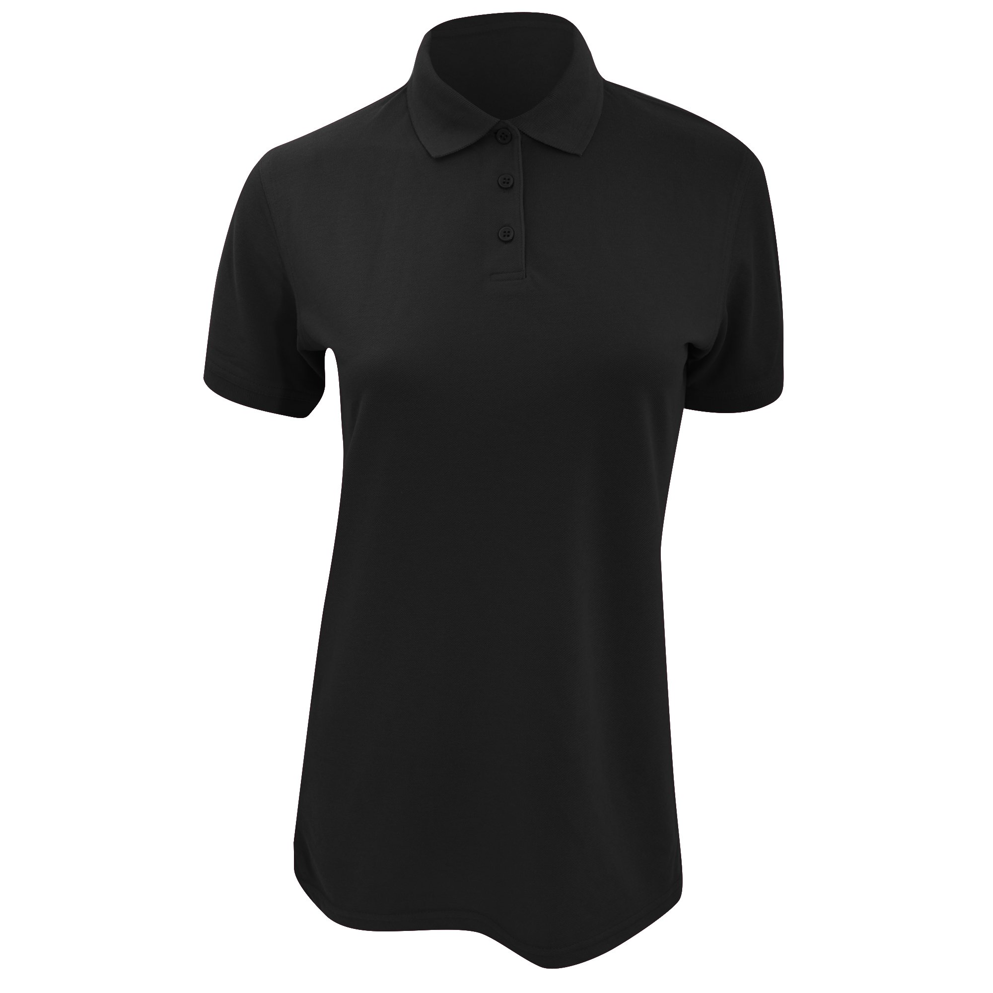 Kustom Kit - Women's Short Sleeve Polo Shirt - Black - 12 (M)