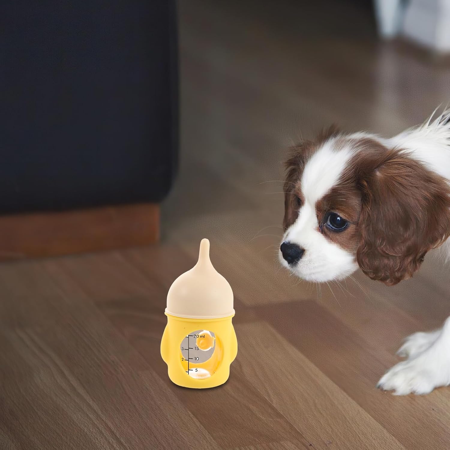 1 Set Small Animal Feeder Bottles - Newborn Puppy Kitten 20ml Leak Proof Pet Feeding Bottle for Indoor Outdoor Nursing Supplies
