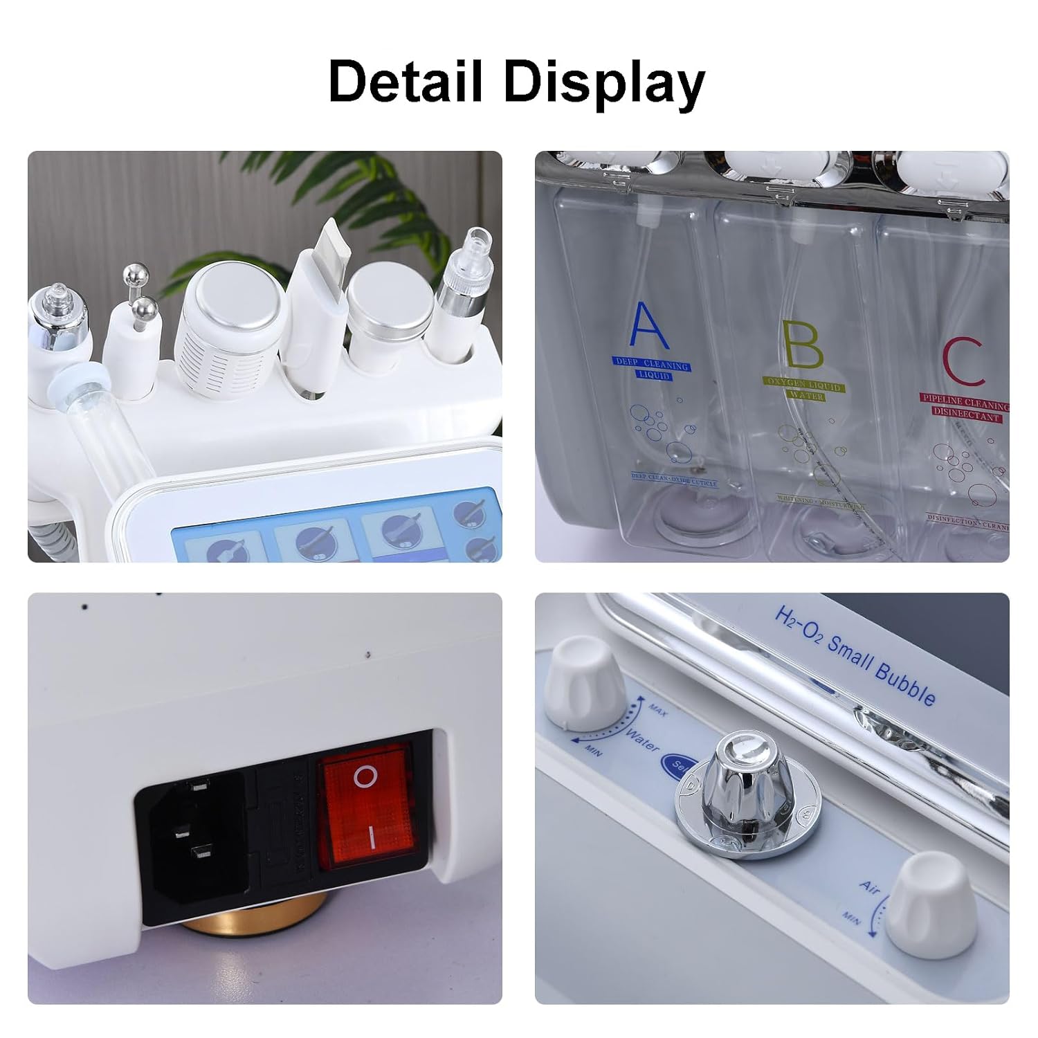 Hydrogen Oxygen Facial Machine 7 In One Diamond Microdermabrasion Machine, Facial Hydrodermabrasion Device For Home Beauty Salon - Image 5
