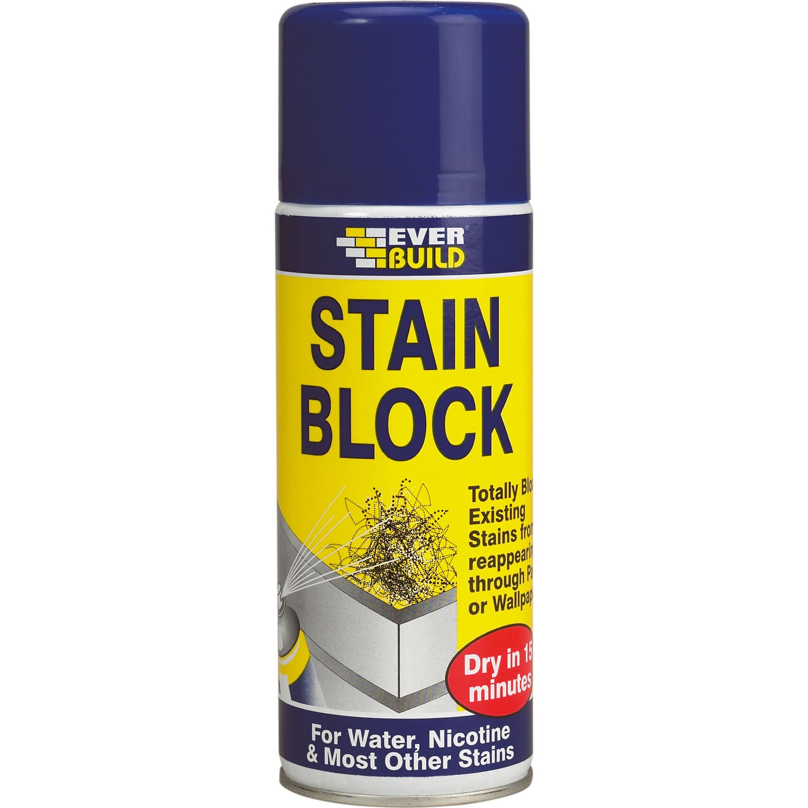 Everbuild Stain Block Spray White 400ml