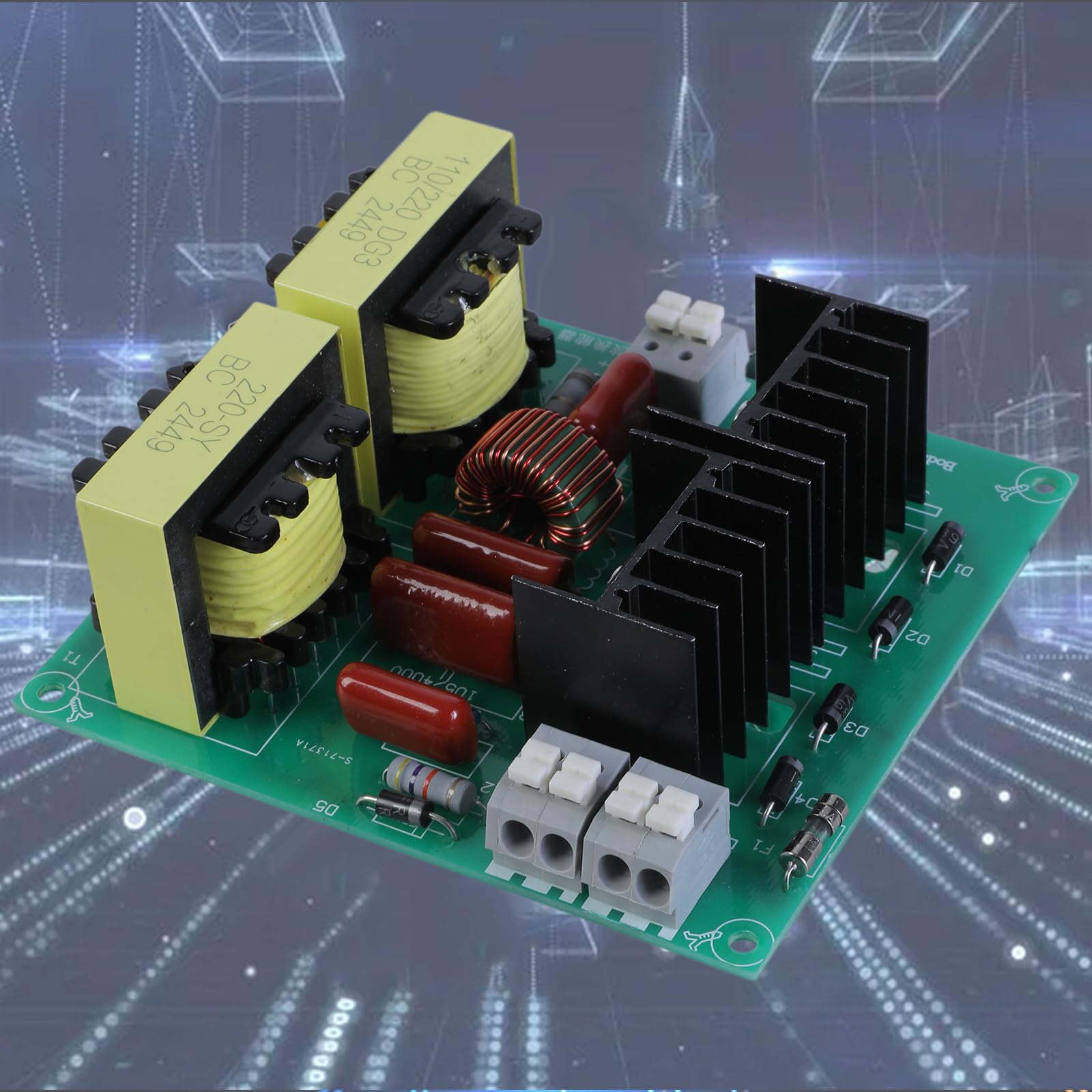 Precisions Engineered - Limpiador ultrasónico PCB 150 W con convertidores metálicos para uso en taller, placa de limpieza ultrasónica