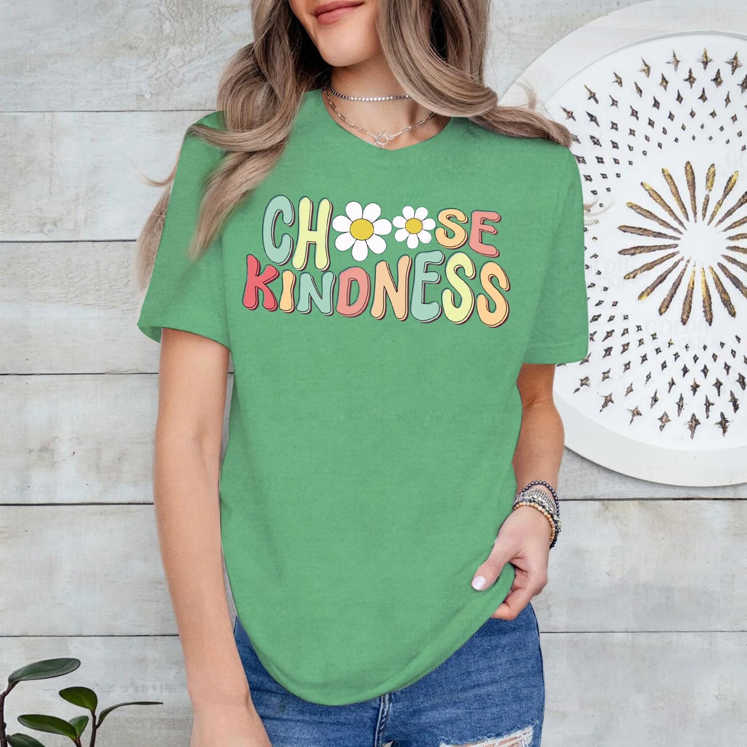 Be Kind Shirt Women Choose Kindness Tshirt Cute Kindness Teacher Tee Tops - Image 2