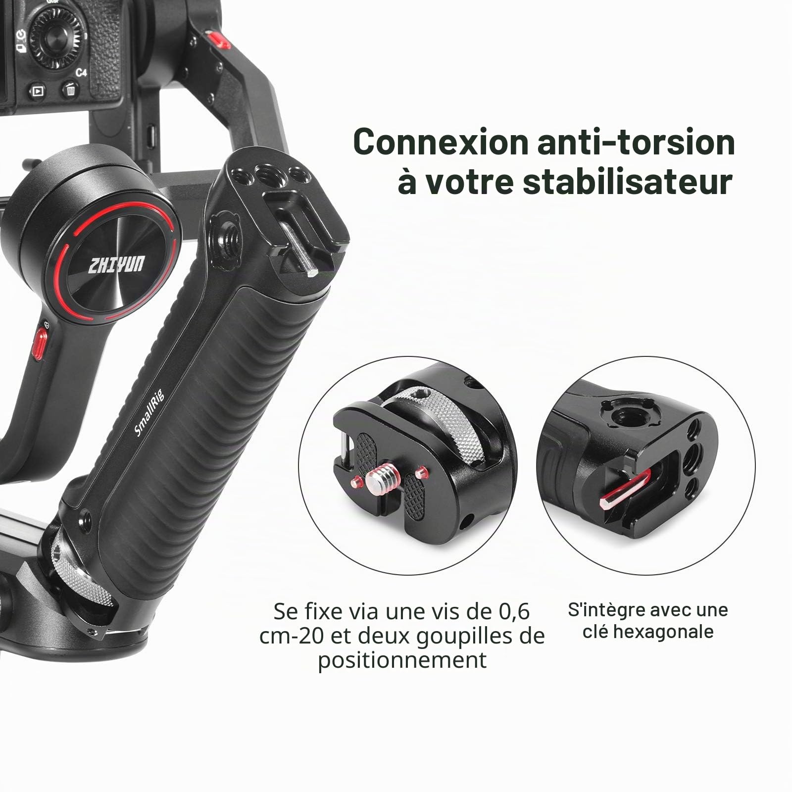 SMALLRIG Poignée pour Zhiyun WEEBILL-S - 2636