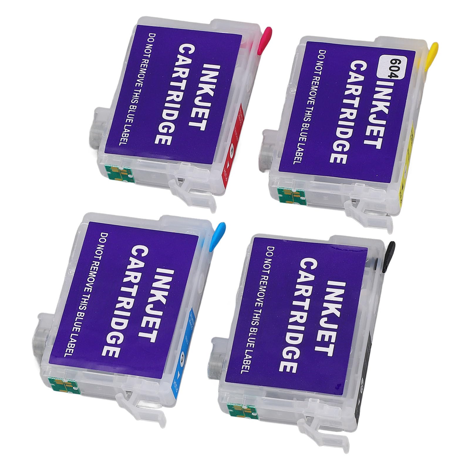 Keenso Cartucho de Tinta Vacío Recargable, Juego de 4 Colores para