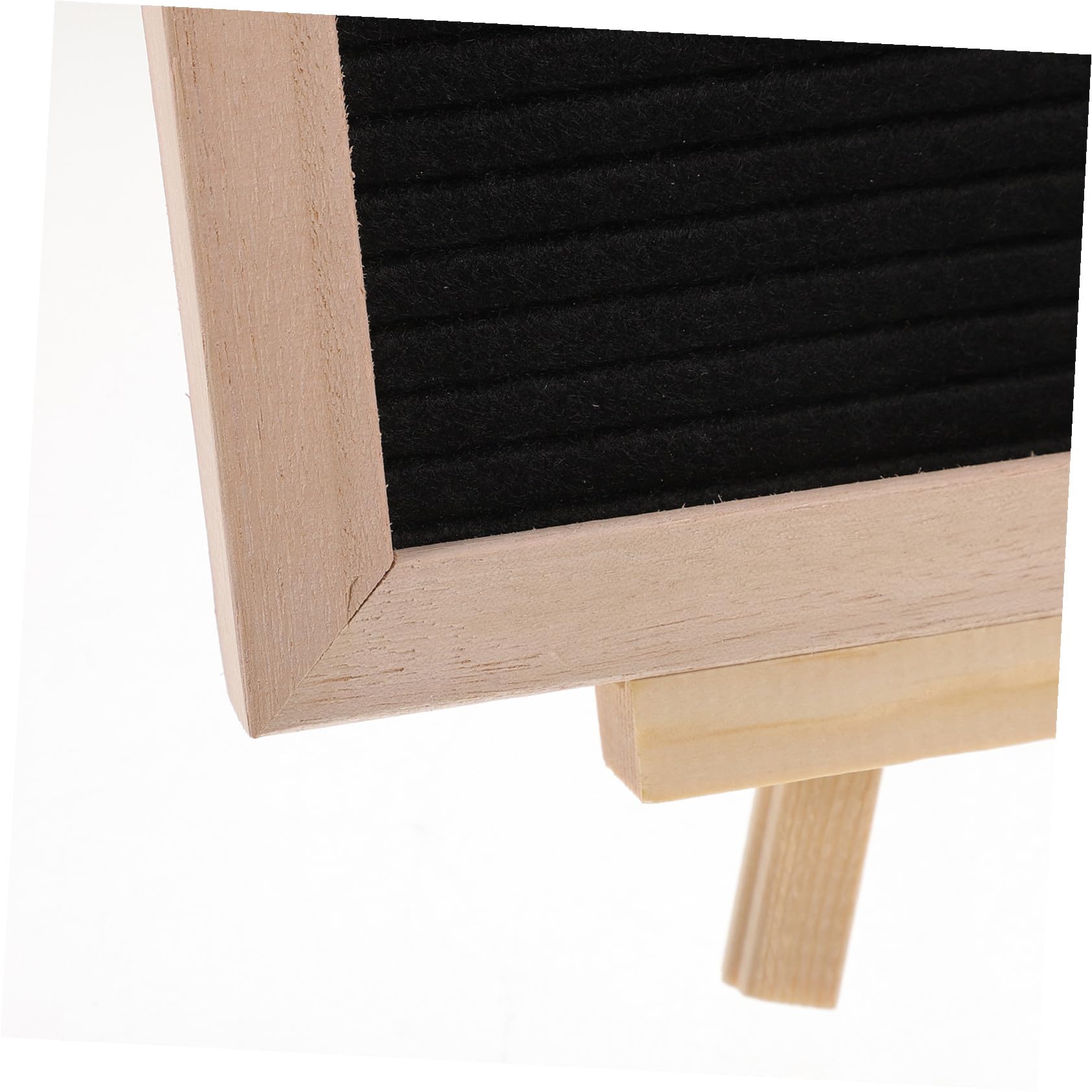Gatuida Letterboard mit Holzrahmen und Ständer Stehende Memotafel für Zuhause und Büro DIY Buchstaben Message Board Stabile Filztafel für Kaffee Bäckerei Milchtee Shop