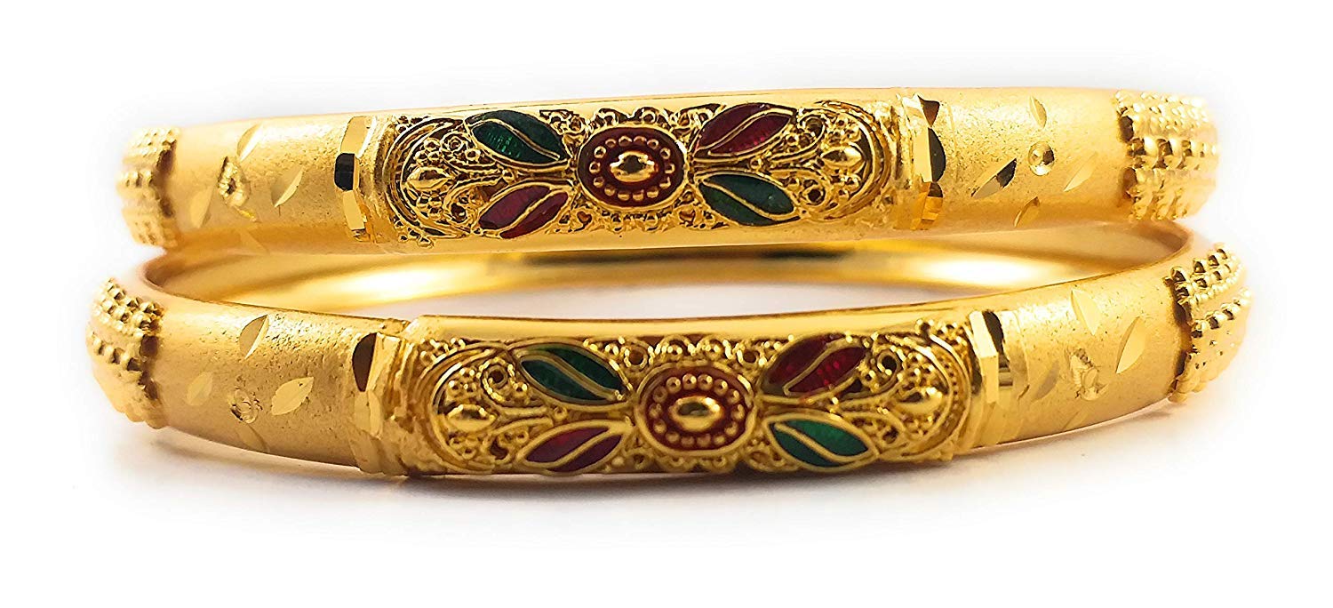 See full amazon price history chart for AFJ GOLD 1 Gram Yellow Gold Plated copper Traditional Designer Trendy Plain Bangles Sets for Women (2.4) AFJ GOLD 1 Gram Yellow Gold Plated copper Traditional Designer Trendy Plain Bangles Sets for Women (2.4) (B07KXXNPNG) Amazon Price History, Amazon Price Tracker