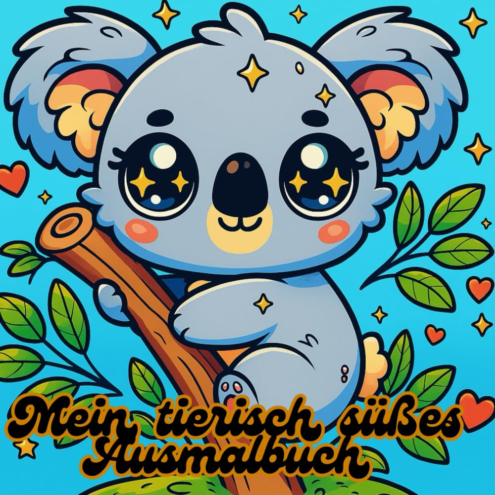 Mein tierisch süßes Ausmalbuch: Zauberhafte Malvorlagen für kleine Tierfreunde