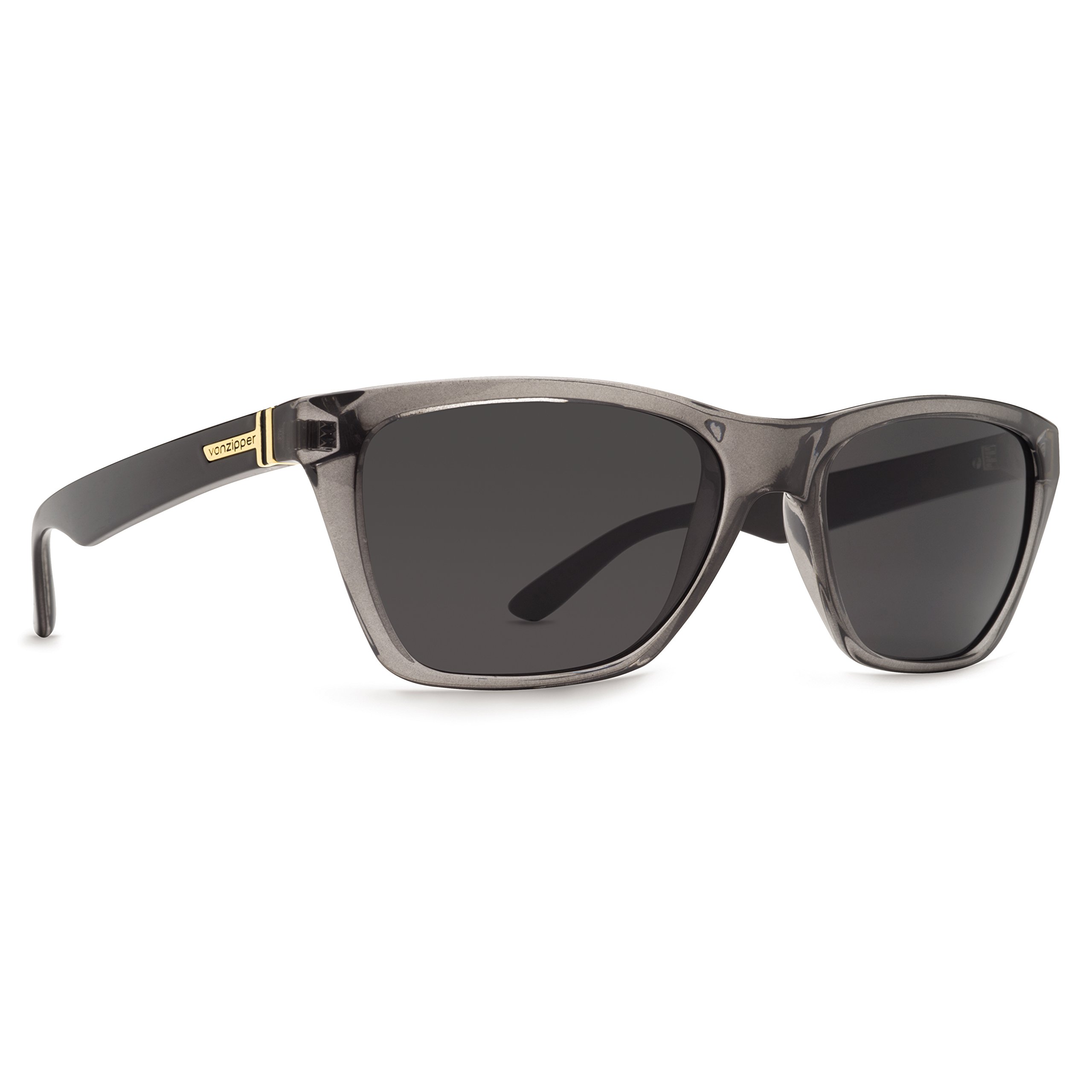VonZipper Booker Sunglasses One Size Grey Black Crystal ~ Grey