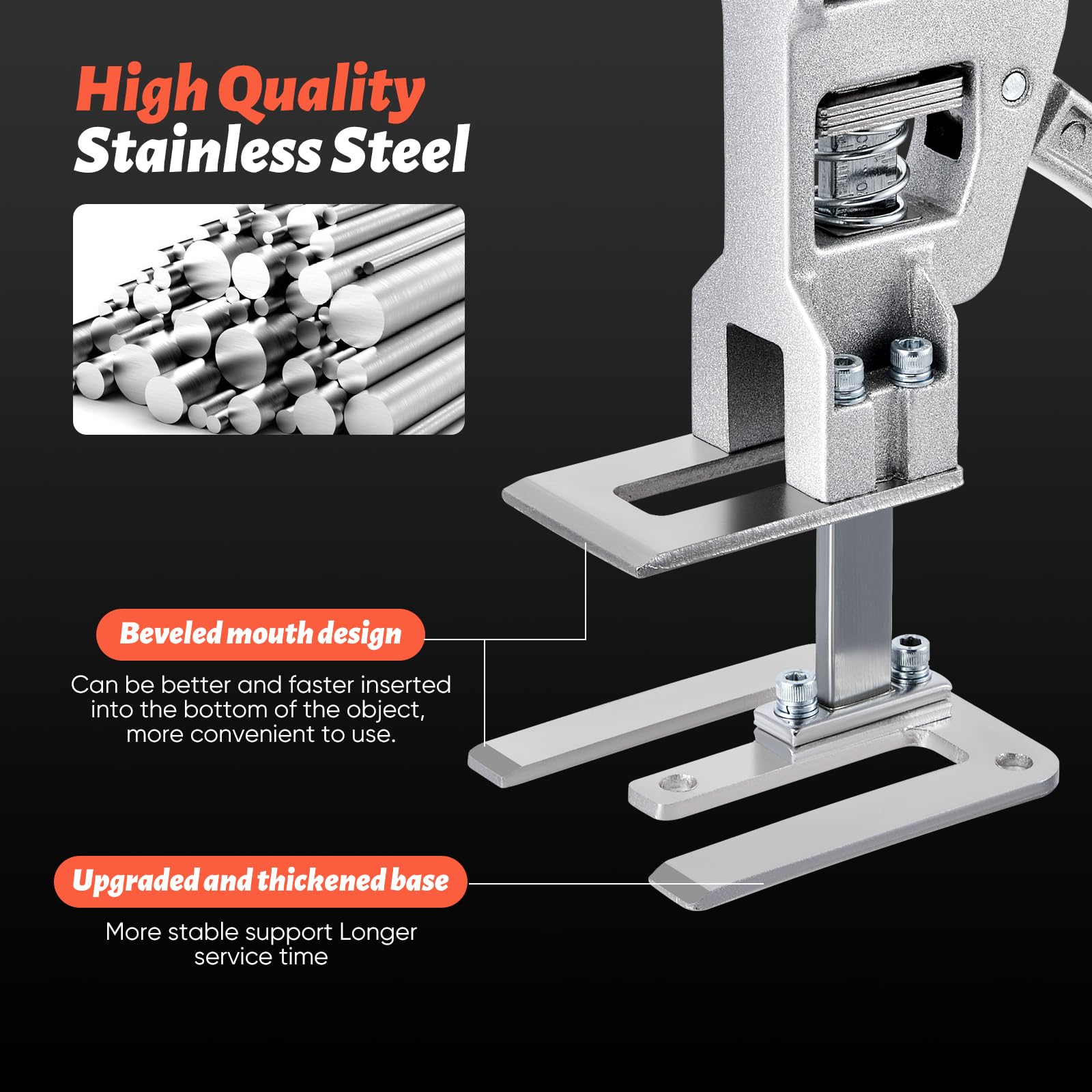 2 Stück Arbeitssparender Arm, 30cm Ganzmetall Hebewerkzeug 400kg Kapazität, Langsam und Schnell Hebefunktion, Möbelheber für Türen, Möbel, Board Heber, Gipskartonplatten.