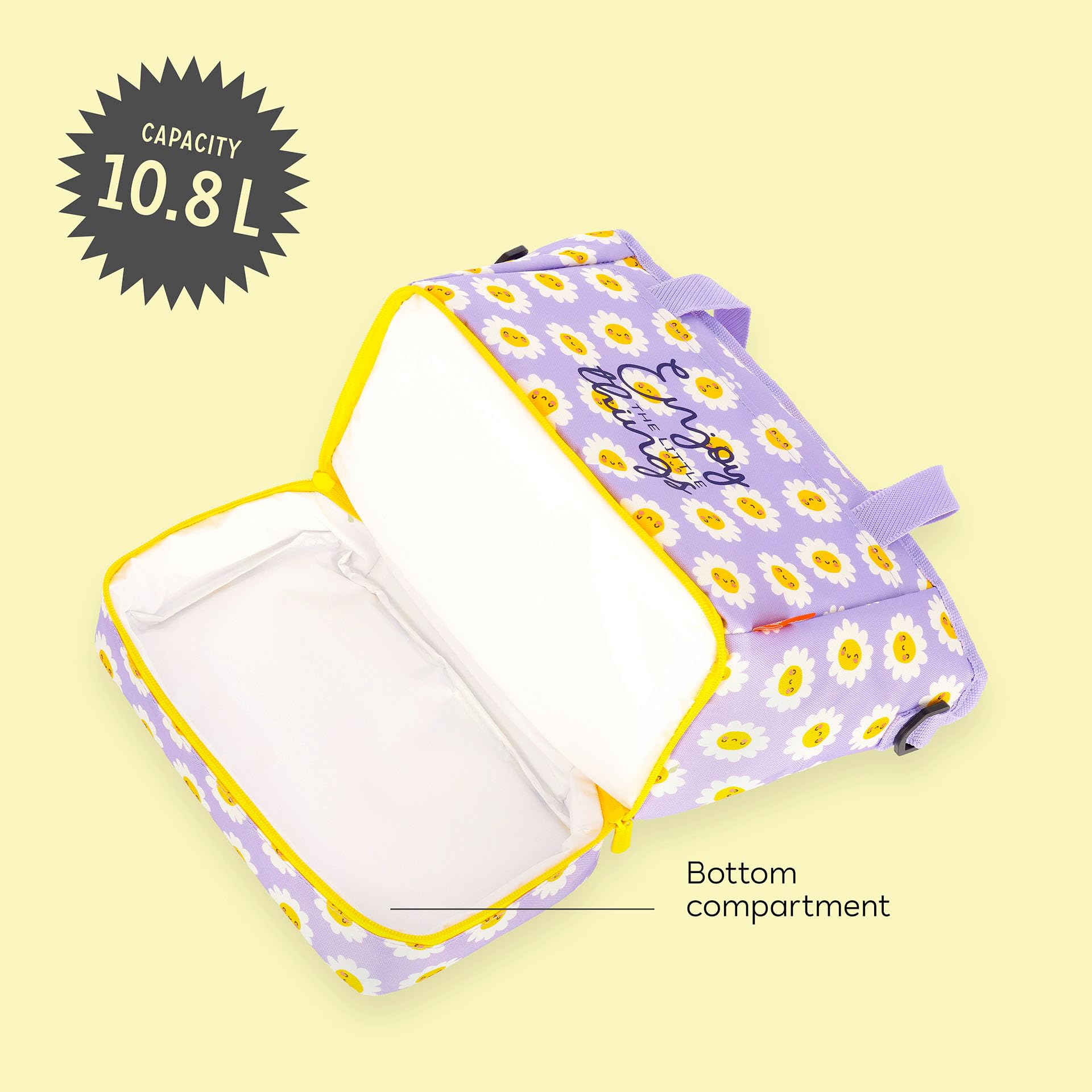 Morbuy Borsa Termica Porta Pranzo, 11L Borsa Porta Pranzo, Porta Pranzo Termico Portatile, Riutilizzabile Borsa Termica Borsa Frigo per Scuola, Picnic, Lavoro (11L,Fiore rosa