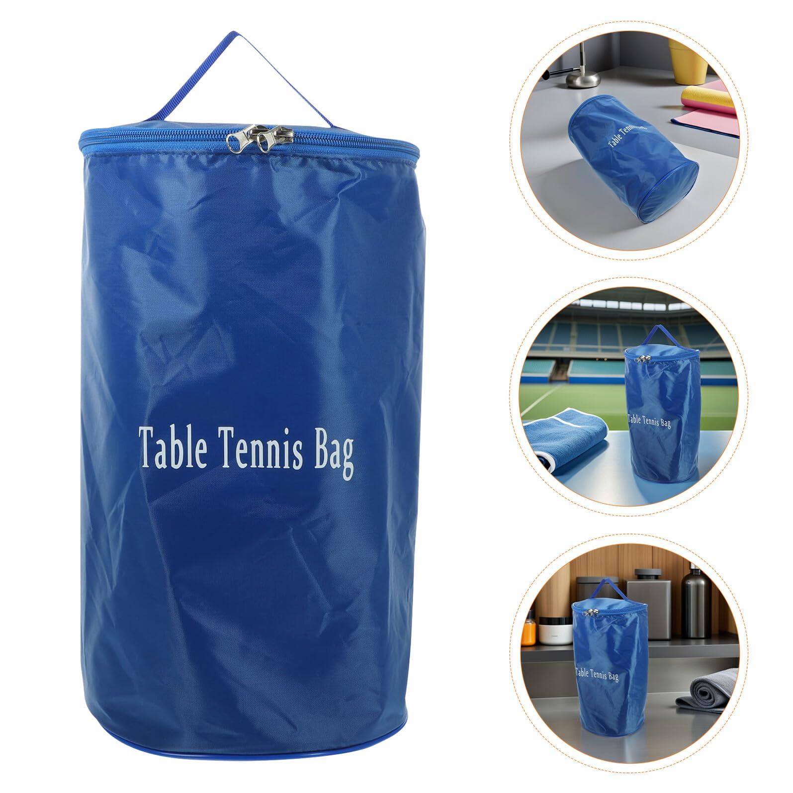 DECHOUS Borsa Raccoglipalle Ping Pong in Oxford Maniglia, 2 Pezzi | Scomparti Dedicati, Protezione da Urti, Polvere e Umidità, Portatile, per Palestra e Scuola