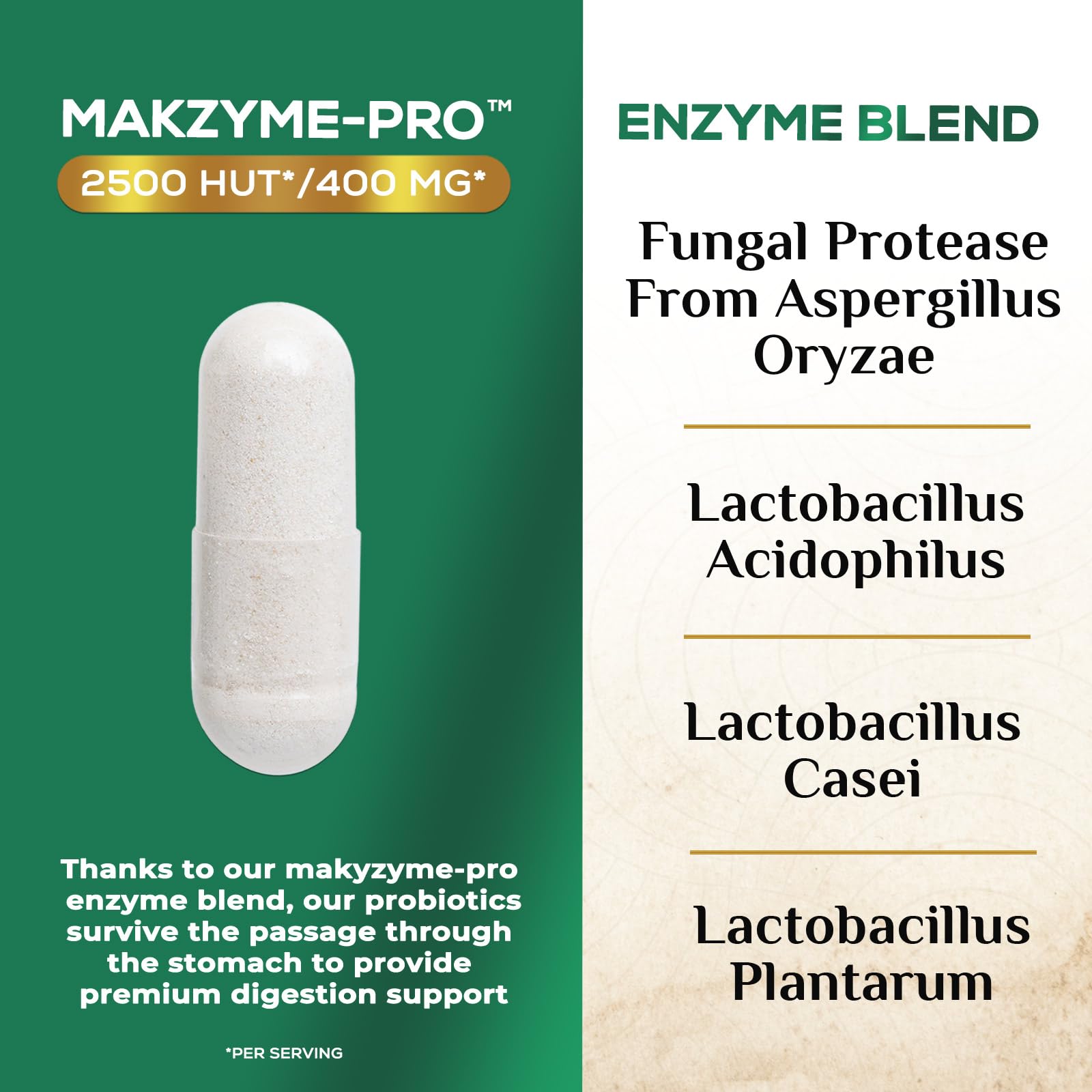 Digestive Enzymes - Super Digestive Multi Enzyme Complex for Bloating & Gut Health Support with Bromelain, Papain, Probiotics & Prebiotics - Digestion Health Support for Women & Men - 120 Capsules — Amazon image 3