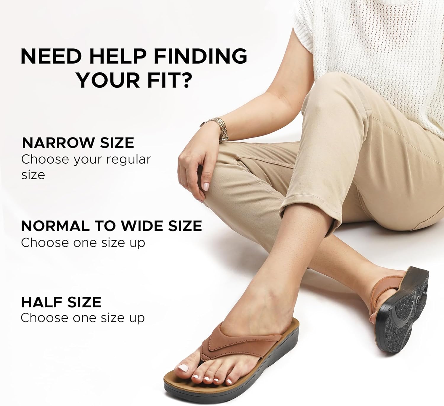 AEROTHOTIC Arch Support Flip Flops for Women Comfortable Cushioned Memory Foam Lined Footbed Outdoor Indoor Dressy Beach Walking Thong Extra Soft Padded Strappy Sandals