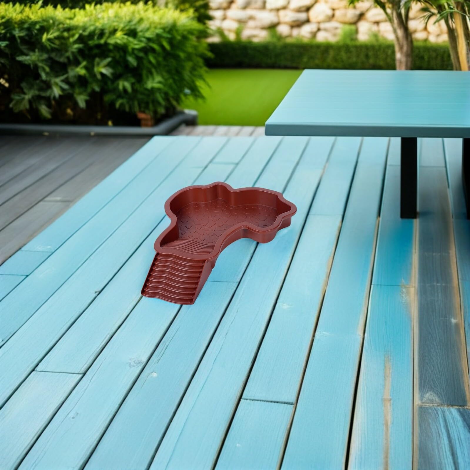 Piattaforma per Tartarughe con Rampa Antiscivolo 2 Pezzi | Plastica, Integrazione Area Cibo, per Rettili e Testuggini, Accessorio per Terrario