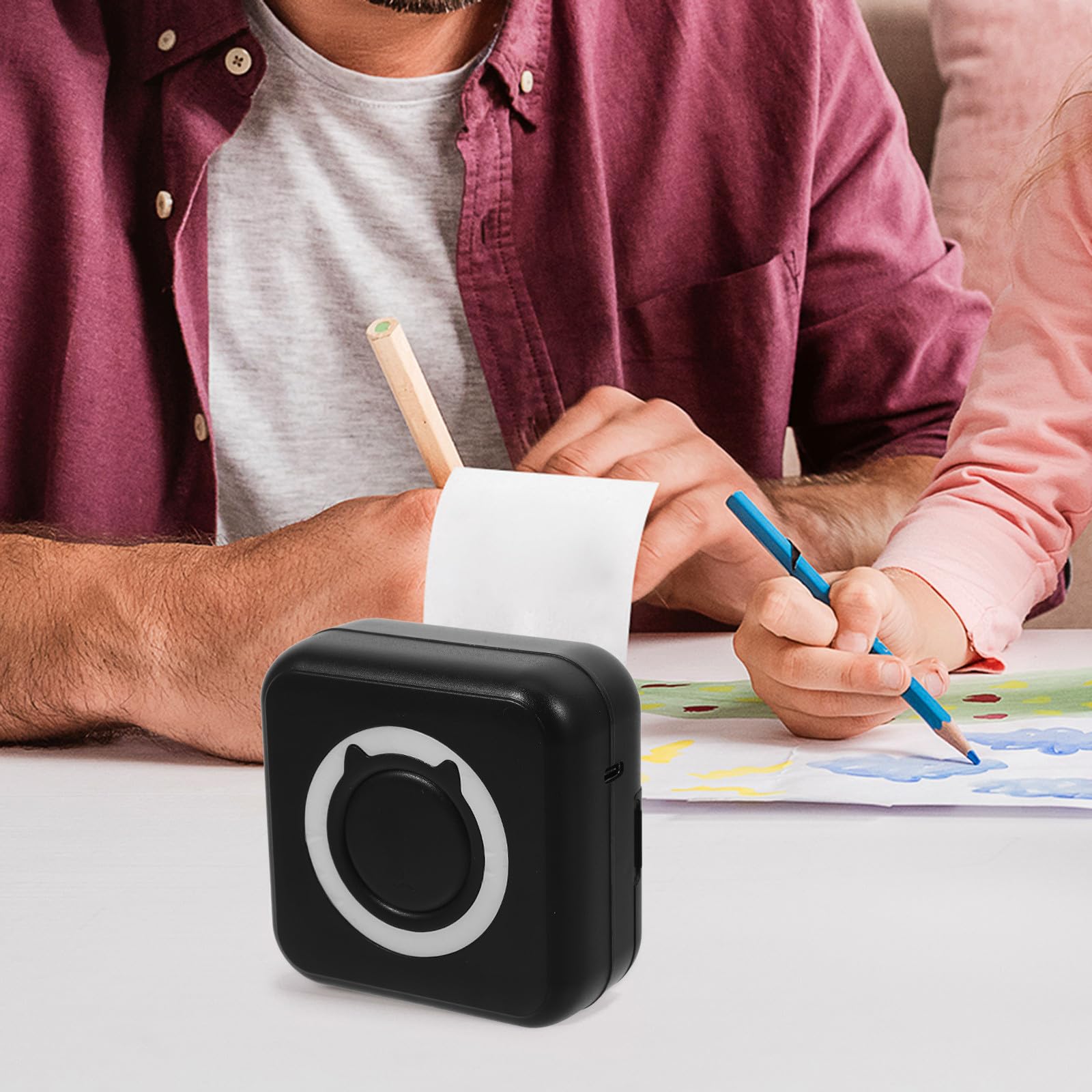 Impresora Térmica Portátil sin Tinta a Color Batería Recargable, Adecuado para Imprimir Pegatinas, Notas y Fotos Móvil en Cualquier Lugar