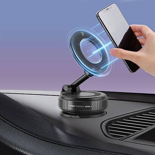 Miniatura 2 de Soporte magnético para teléfono con vacío de nano gel, 360, plegable, con ventosa, soporte de teléfono para iPhone 89 + libras de succión + imán de