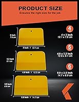 Vista 2 de Esparcidores de Relleno Corporal (3 Tamaños, 15 Piezas) - Esparcidor Plástico Reutilizable Amarillo para Rellenos Automotrices, Masillas, Esmaltes