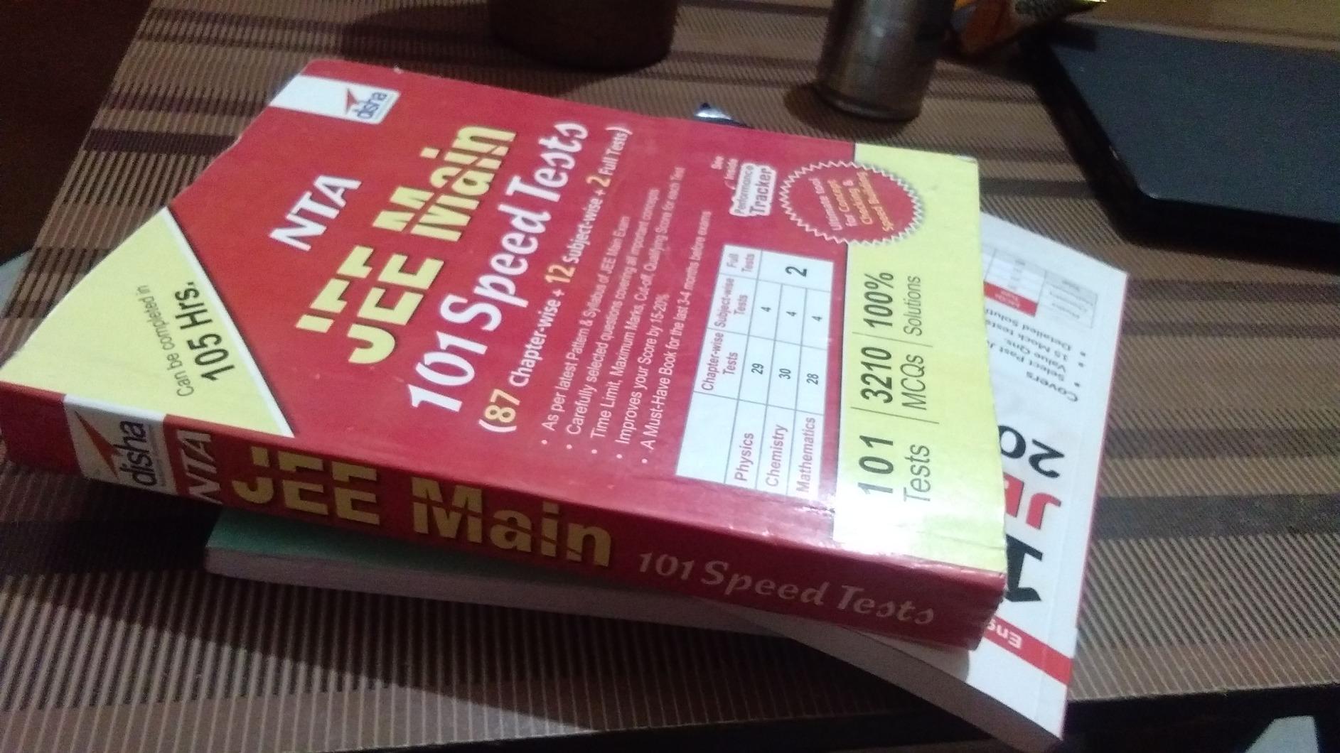 Buy NTA JEE Main 101 Speed Tests (87 Chapter-wise + 12 Subject-wise + 2 ...