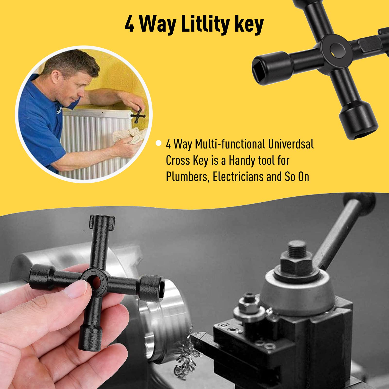 Buy Water Meter Key Wrench 12 Inch Reinforced Steel Curb Box Main Water