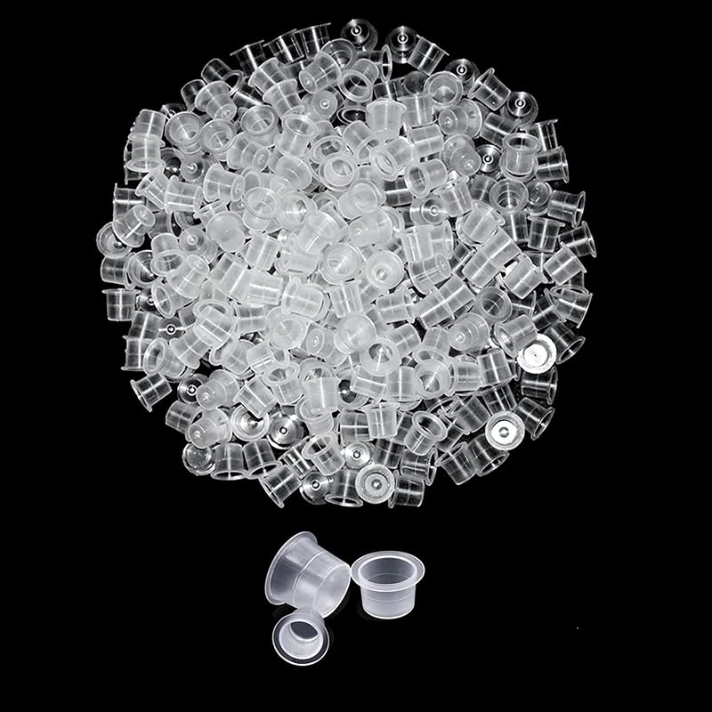 Miuxia Copos para Tinta de Tatuagem Grandes de Plástico, 15 mm, Pacote com 1000 unidades